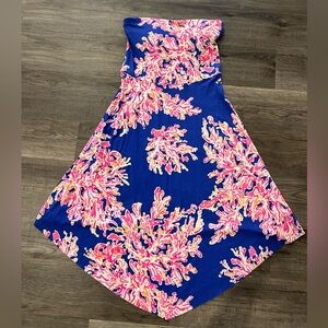 Lilly Pulitzer Loleta Strapless Dress in Its Eelectric Small